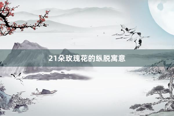 21朵玫瑰花的纵脱寓意